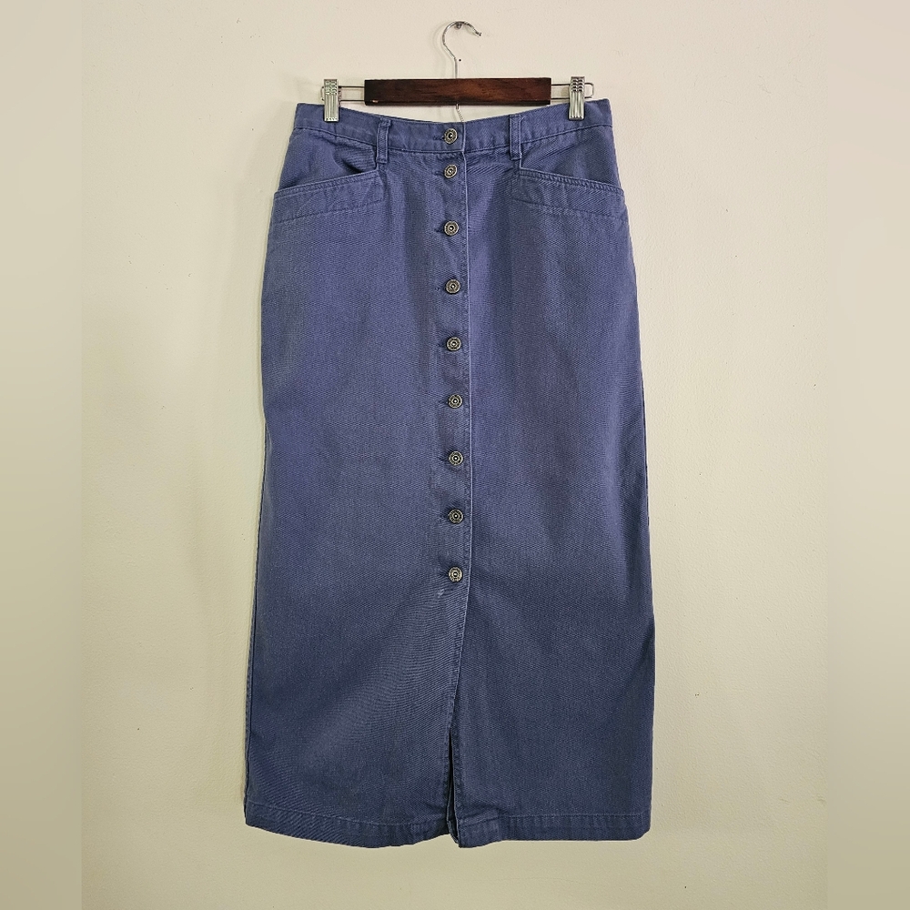 Vintage Christopher & Banks Button Skirt 8